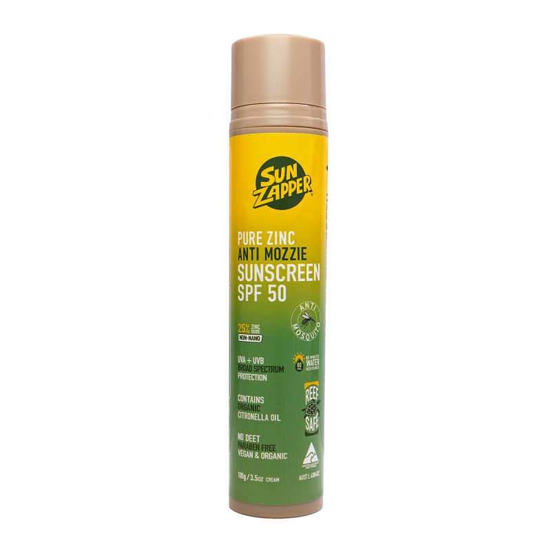 Pure Zinc Anti Mozzie Sunscreen 100g SPF 50 – Sun Zapper Zinc Sticks ...