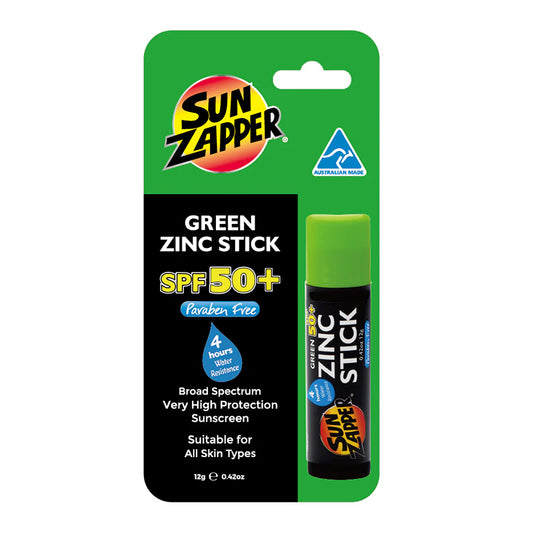 Sun Zapper Green Zinc Stick SPF 50+  Packaged
