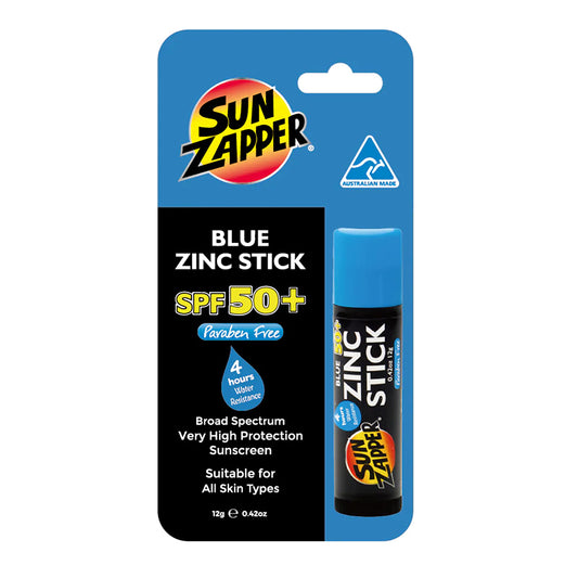 Sun Zapper Blue Zinc Stick SPF 50+  Packaged