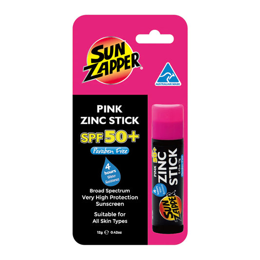 Sun Zapper Pink Zinc Stick SPF 50+  Packaged