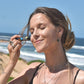 Sun Zapper Light Skin Tone Zinc on woman at beach, Sun Zapper Zinc Sticks, Dunedin New Zealand